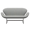 Fritz Hansen Swan Sofa 2 Seater, Brown Bronze/Divina Melange Light Grey