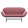 Fritz Hansen Swan Sofa 2 Seater, Brown Bronze/Divina Melange Pink