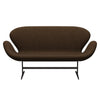 Fritz Hansen Swan Sofa 2 Seater, Brown Bronze/Divina Melange Warm Brown