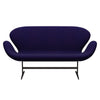 Fritz Hansen Swan Sofa 2 Seater, Brown Bronze/Divina Violet Dark (692)