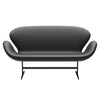 Fritz Hansen Swan Sofa 2 Seater, Brown Bronze/Essential Black