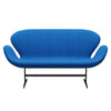 Fritz Hansen Swan Sofa 2 Seater, Brown Bronze/Fame Ocean Blue