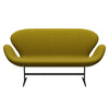 Fritz Hansen Swan Sofa 2 Seater, Brown Bronze/Fame Olive Green