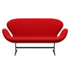 Fritz Hansen Swan Sofa 2 Seater, Brown Bronze/Fame Red (64119)