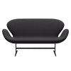 Fritz Hansen Swan™ Sofa 2 Seater, Brown Bronze/Fiord Black
