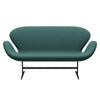 Fritz Hansen Swan™ Sofa 2 Seater, Brown Bronze/Fiord Brown/Orange