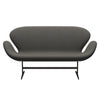 Fritz Hansen Swan™ Sofa 2 Seater, Brown Bronze/Fiord Dark Grey/Stone