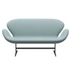 Fritz Hansen Swan™ Sofa 2 Seater, Brown Bronze/Fiord Light Blue/Stone