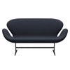 Fritz Hansen Swan™ Sofa 2 Seater, Brown Bronze/Fiord Midnight Blue