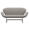 Fritz Hansen Swan Sofa 2 Seater, Brown Bronze/Hallingdal Light Grey (113)