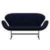 Fritz Hansen Swan Sofa 2 Seater, Brown Bronze/Hallingdal Royal Blue