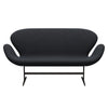 Fritz Hansen Swan Sofa 2 Seater, Brown Bronze/Hallingdal Violet/Green