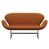 Fritz Hansen Swan™ Sofa 2 Seater, Brown Bronze/Steelcut Trio Burnt Orange