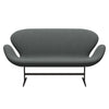 Fritz Hansen Swan Sofa 2 Seater, Brown Bronze/Steelcut Trio Coal