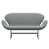 Fritz Hansen Swan Sofa 2 Seater, Brown Bronze/Steelcut Trio Grey