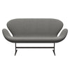 Fritz Hansen Swan Sofa 2 Seater, Brown Bronze/Steelcut Trio White/Black