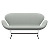 Fritz Hansen Swan Sofa 2 Seater, Brown Bronze/Sunniva Mint Green