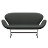 Fritz Hansen Swan Sofa 2 Seater, Brown Bronze/Sunniva Navy/Olive