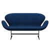 Fritz Hansen Swan™ Sofa 2 Seater, Brown Bronze/Tonus Dark Coral Blue