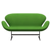 Fritz Hansen Swan Sofa 2 Seater, Brown Bronze/Tonus Light Green