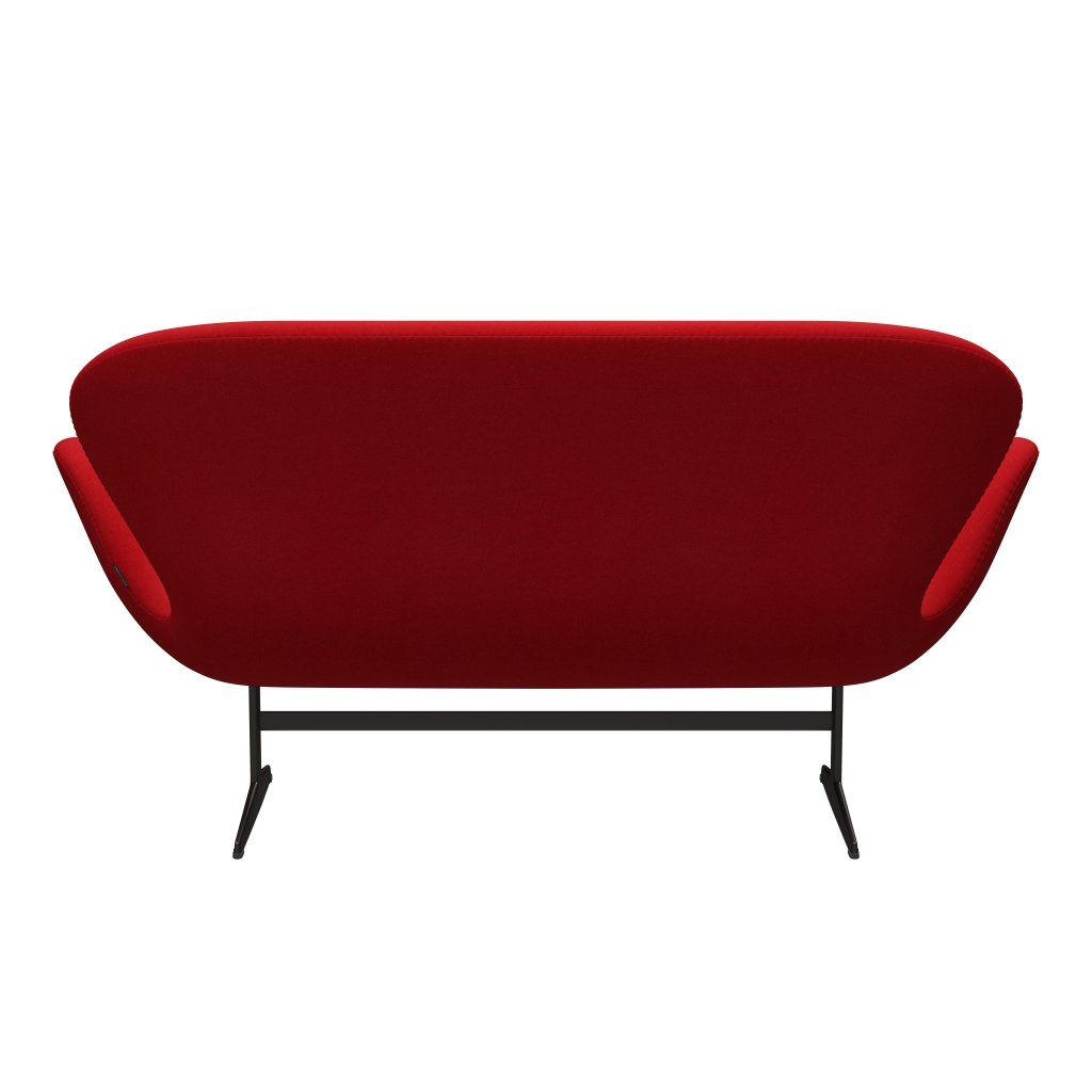 [product_category]-Fritz Hansen Swan Sofa 2 Seater, Brown Bronze/Tonus Red-Fritz Hansen-3321-TON130-BBBASE-FRI-4