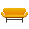 Fritz Hansen Swan™ Sofa 2 Seater, Brown Bronze/Tonus Yellow Orange