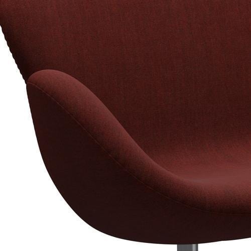 [product_category]-Fritz Hansen Swan Sofa 2 Seater, Satin Brushed Aluminium/Canvas Dark Red-Fritz Hansen-3321-CA0576-SPAL-FRI-7