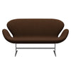 Fritz Hansen Swan™ Sofa 2 Seater, Satin Brushed Aluminium/Comfort Beige (00010)