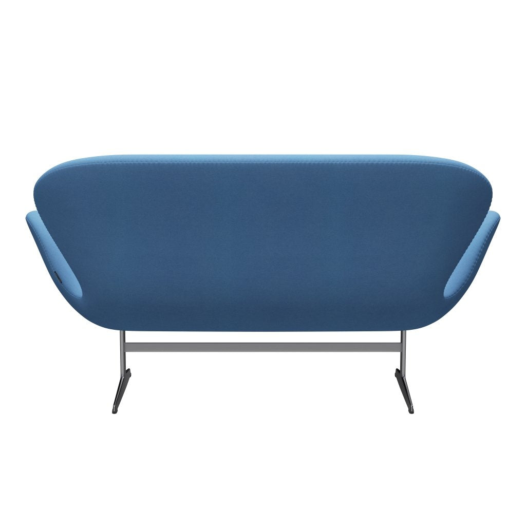 [product_category]-Fritz Hansen Swan Sofa 2 Seater, Satin Brushed Aluminium/Divina Light Blue (712)-Fritz Hansen-3321-DIV712-SPAL-FRI-4