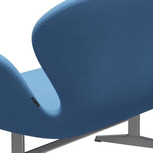 [product_category]-Fritz Hansen Swan Sofa 2 Seater, Satin Brushed Aluminium/Divina Light Blue (712)-Fritz Hansen-3321-DIV712-SPAL-FRI-5