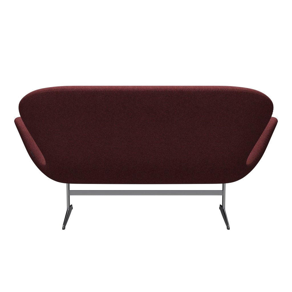 [product_category]-Fritz Hansen Swan Sofa 2 Seater, Satin Brushed Aluminium/Divina Md Heather-Fritz Hansen-3321-DMD653-SPAL-FRI-4