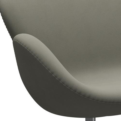 [product_category]-Fritz Hansen Swan Sofa 2 Seater, Satin Brushed Aluminium/Fame Grey (61136)-Fritz Hansen-3321-F61136-SPAL-FRI-7