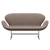 Fritz Hansen Swan Sofa 2 Seater, Silver Grey/Canvas Grey Sand