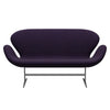 Fritz Hansen Swan Sofa 2 Seater, Silver Grey/Canvas Navy Blue