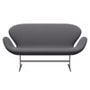 Fritz Hansen Swan Sofa 2 Seater, Silver Grey/Capture Dark Grey