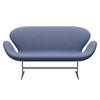 Fritz Hansen Swan Sofa 2 Seater, Silver Grey/Christianshavn Light Blue Uni