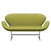 Fritz Hansen Swan™ Sofa 2 Seater, Silver Grey/Comfort Beige/Green