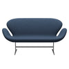 Fritz Hansen Swan™ Sofa 2 Seater, Silver Grey/Comfort Dark Grey (09074)