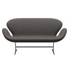 Fritz Hansen Swan™ Sofa 2 Seater, Silver Grey/Comfort Dark Grey (60008)
