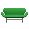Fritz Hansen Swan™ Sofa 2 Seater, Silver Grey/Comfort Green (68003)