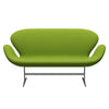 Fritz Hansen Swan™ Sofa 2 Seater, Silver Grey/Comfort Green (68011)