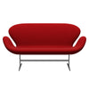 Fritz Hansen Swan™ Sofa 2 Seater, Silver Grey/Comfort Red (01414)