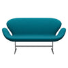 Fritz Hansen Swan™ Sofa 2 Seater, Silver Grey/Comfort Turquoise (67002)