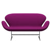 Fritz Hansen Swan™ Sofa 2 Seater, Silver Grey/Comfort Violet Light
