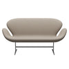 Fritz Hansen Swan™ Sofa 2 Seater, Silver Grey/Comfort White Grey