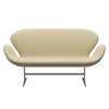Fritz Hansen Swan™ Sofa 2 Seater, Silver Grey/Diablo Ivory