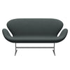 Fritz Hansen Swan Sofa 2 Seater, Silver Grey/Diablo Steel Grey