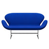 Fritz Hansen Swan Sofa 2 Seater, Silver Grey/Divina Blue