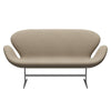 Fritz Hansen Swan Sofa 2 Seater, Silver Grey/Divina Light Beige