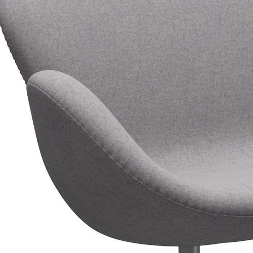 [product_category]-Fritz Hansen Swan Sofa 2 Seater, Silver Grey/Divina Md Cool Light Grey-Fritz Hansen-3321-DMD713-SGBASE-FRI-7